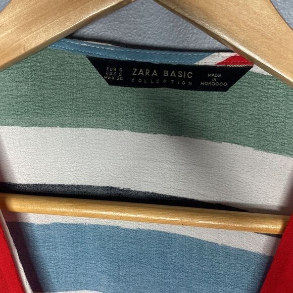 Zara Open Front Tie  Blouse - Picture 4 of 6